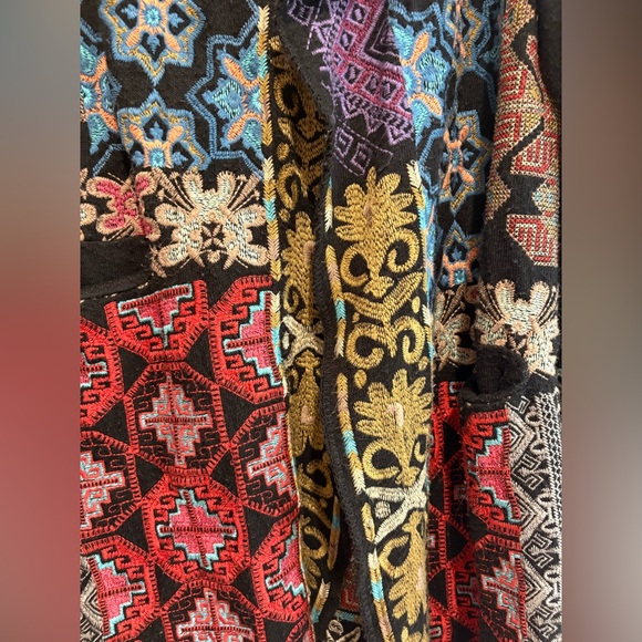 Johnny Was Biya Black Multicolor Embroidered Jacket-Limited Edition - Picture 4 of 12